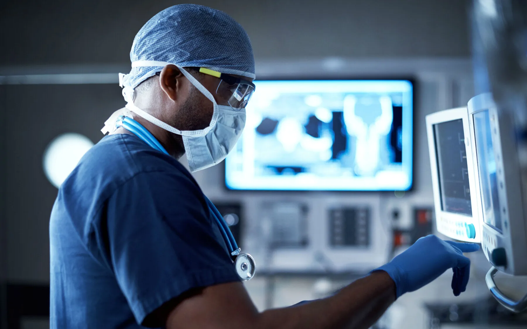 Appareil IRM en centre d'imagerie médicale