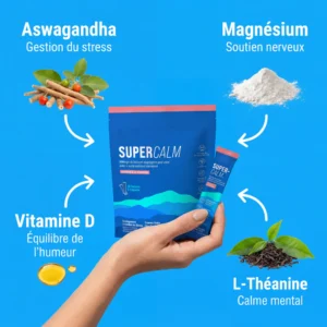 SuperCalm Aura+ Nutrition : complément alimentaire stress sommeil en sachets
